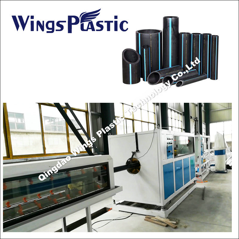 High Density Polyethylene HDPE Pipe Production Line / Extruder Machine