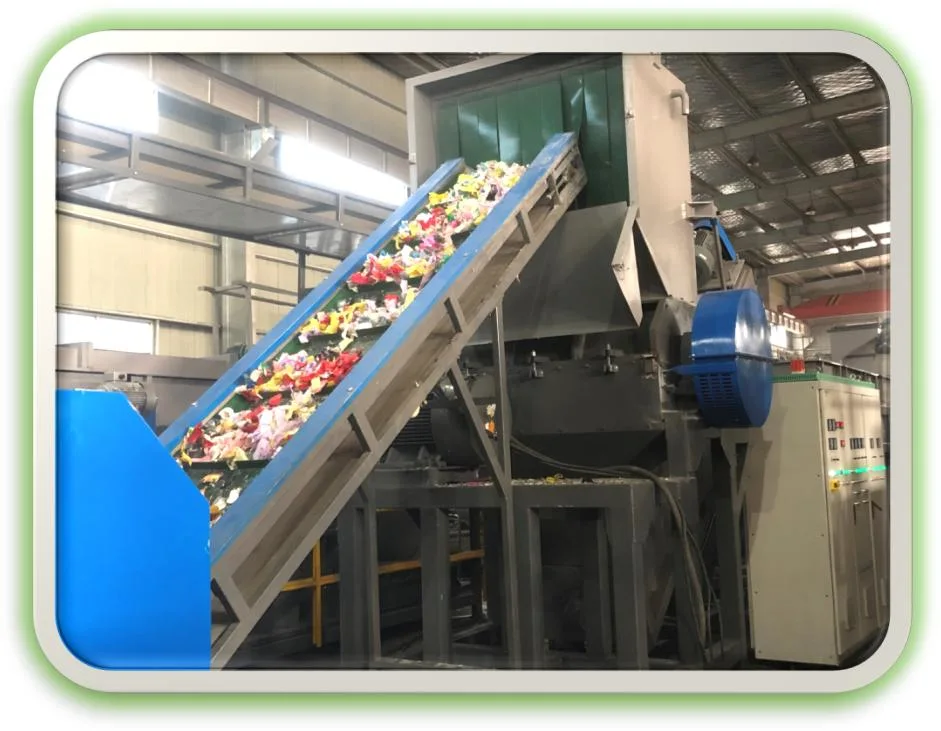 Waste Bottles PP HDPE Plastic Recycling Machine / Plastic Crushing Washing Drying Line
