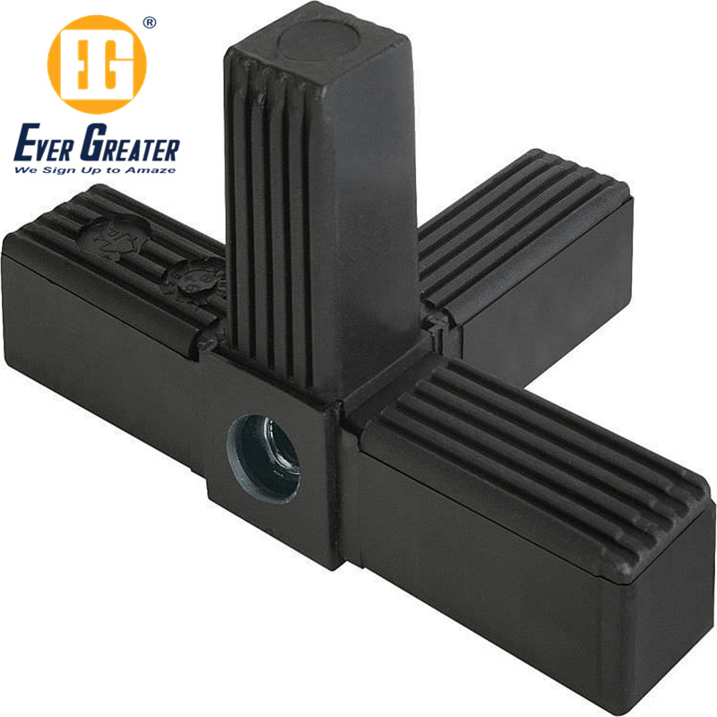 Customized Plastic Square Tube Connector with Good Quality