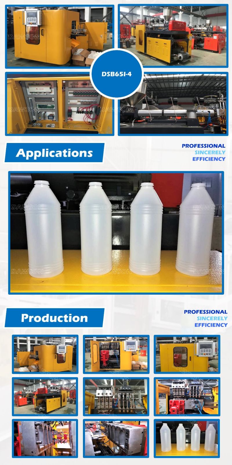 Plastic Recycling Machine for Making Milk Bottles