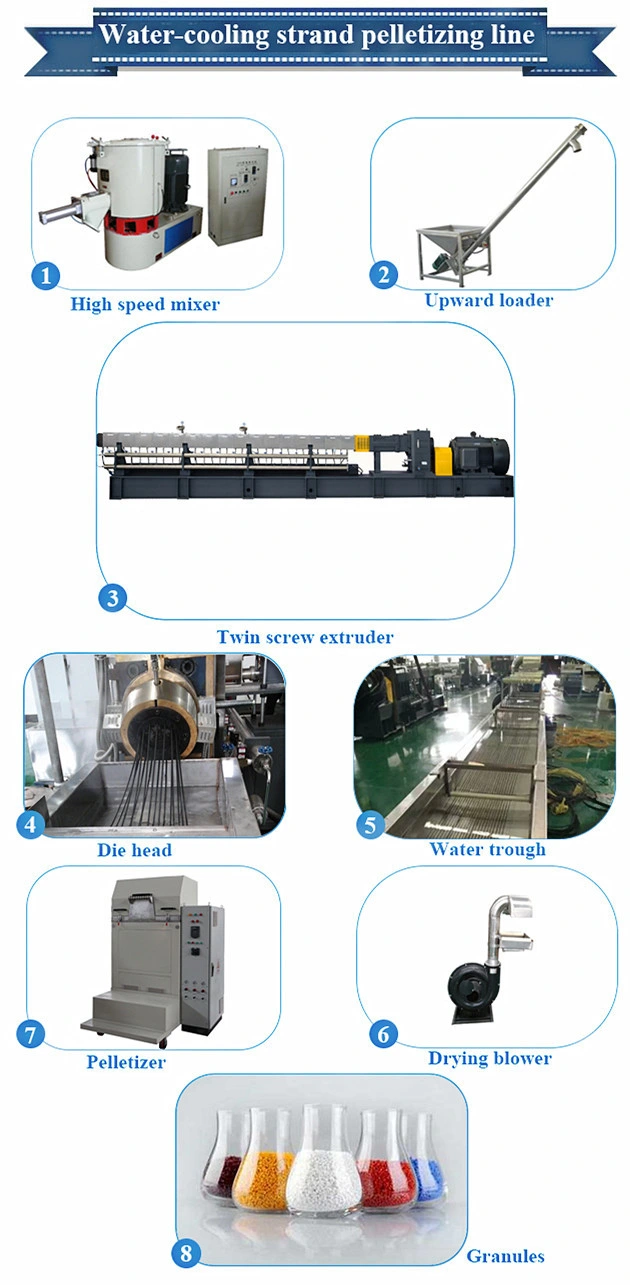 PVC Compounding Twin Screw Plastic Extruder Price and Laboratory Pelletizer Extruder