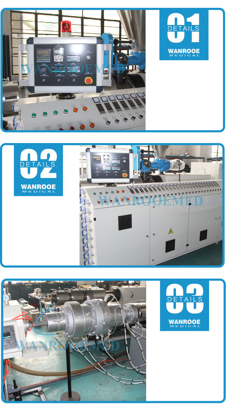 Sz Double Screw Plastic PVC UPVC PPR Pipe Extrusion Production Extruder Machine