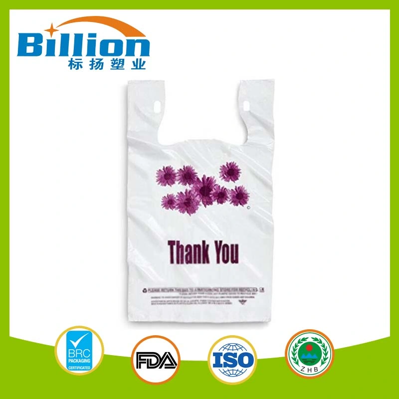 PE Durable Thank You Supermarket Shopping Recycle Bag