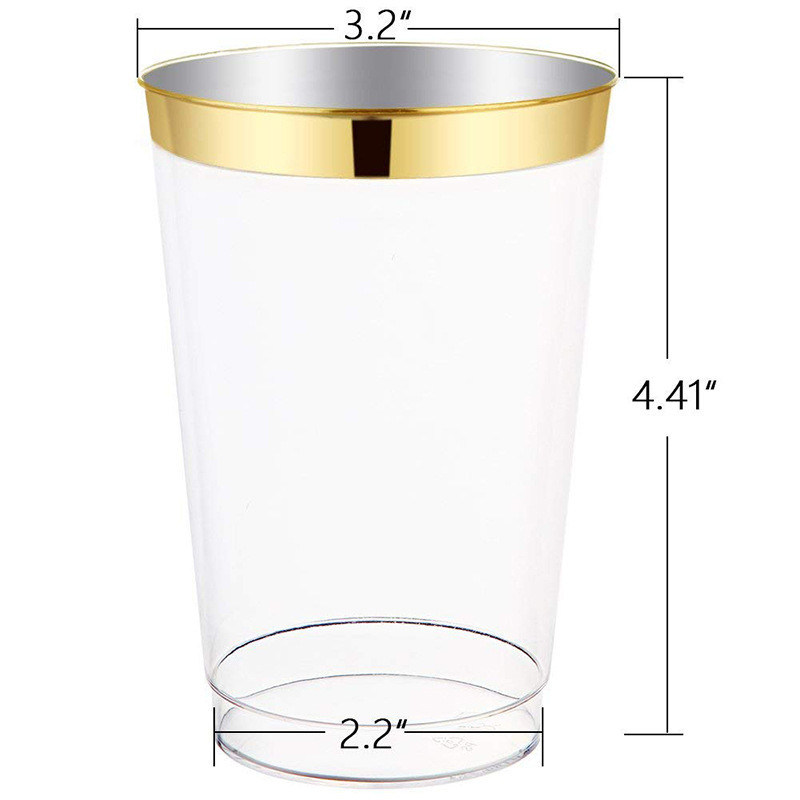 Hot Selling Plastic Cup PS Wedding Party 9oz Plastic Cup