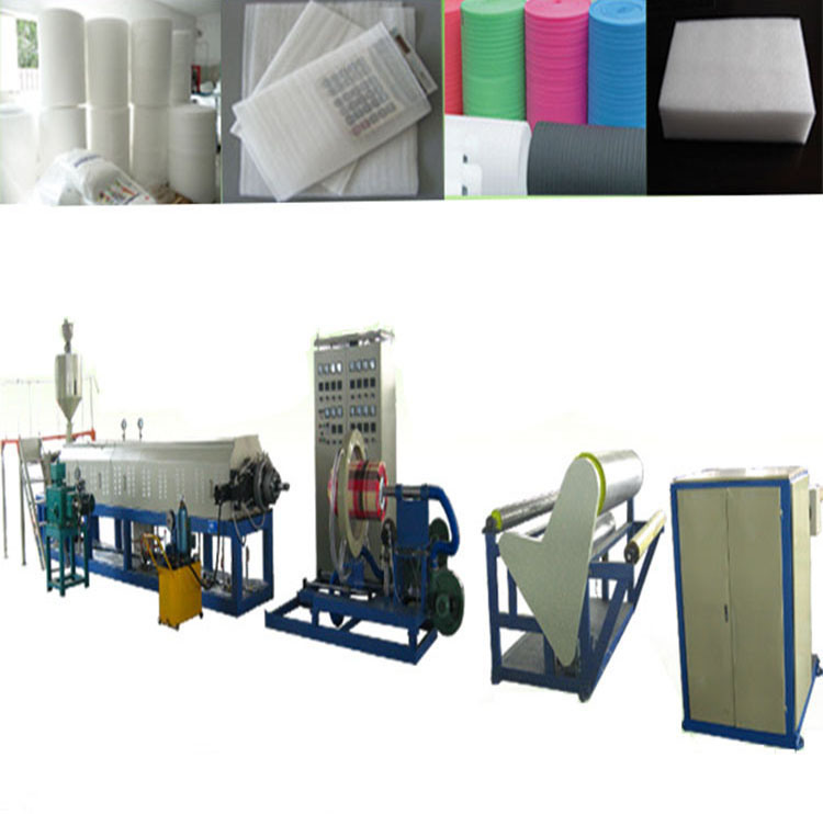 Plastics PE/EPE Foam Sheet Extruder Line PE Foamed Film Machine