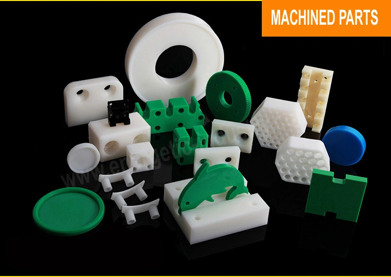 CNC Machining UHMWPE Plastic Block with Hole/CNC Plastic/Machined Plastic Parts/CNC Plastic Machining/Plastic Blocks for Machining/Custom Plastic Parts 