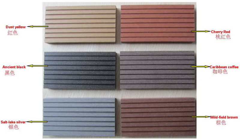 WPC Decking Wood Plastic Composite Flooring Wood Grained WPC Decking