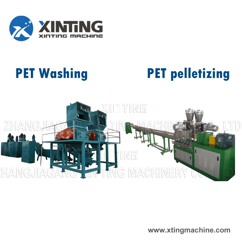 Cost of Plastic Recycling Machine Pet Bottle Waste Hot Washed Pet Plastic Bottle Recycling Machine