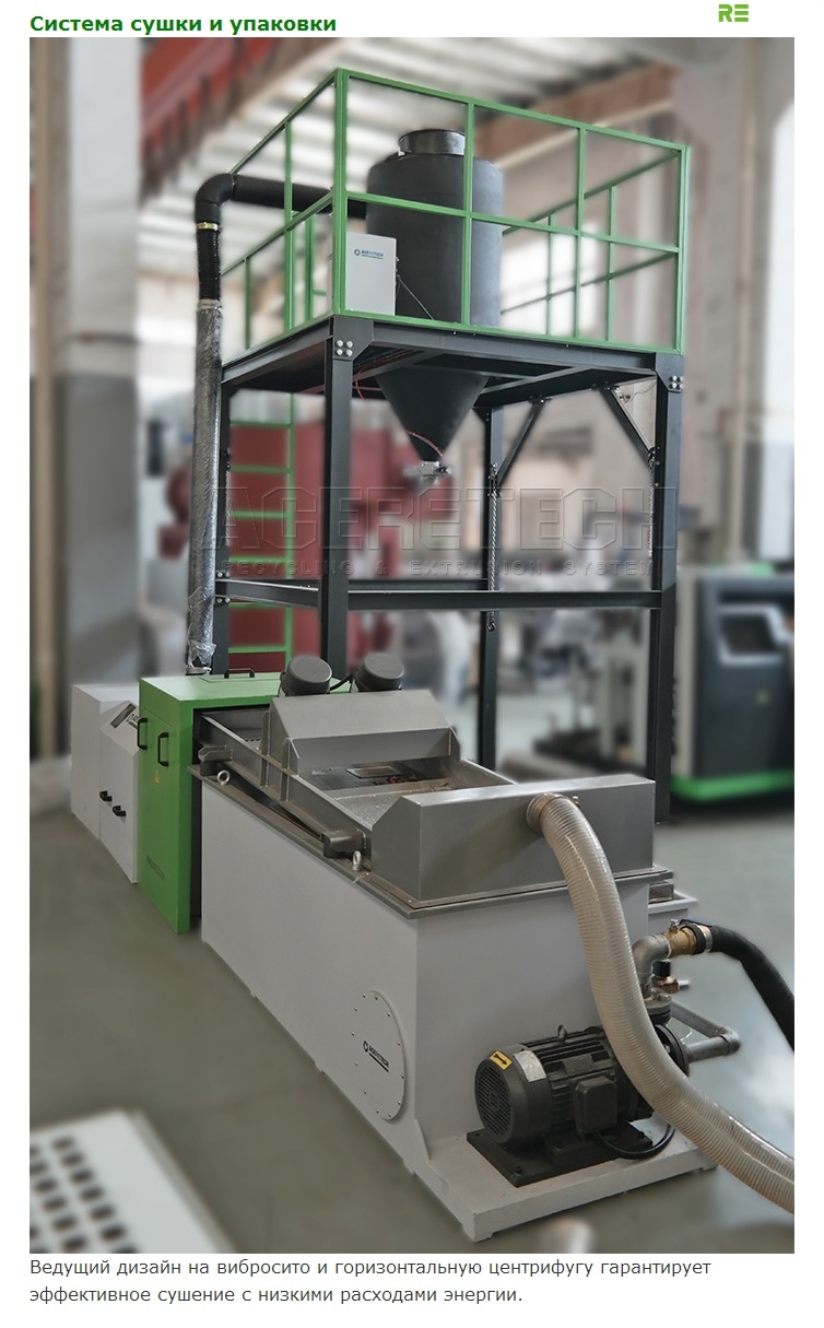 Heavy Printed PE Film Plastic Recycling Machine for Film Granulator