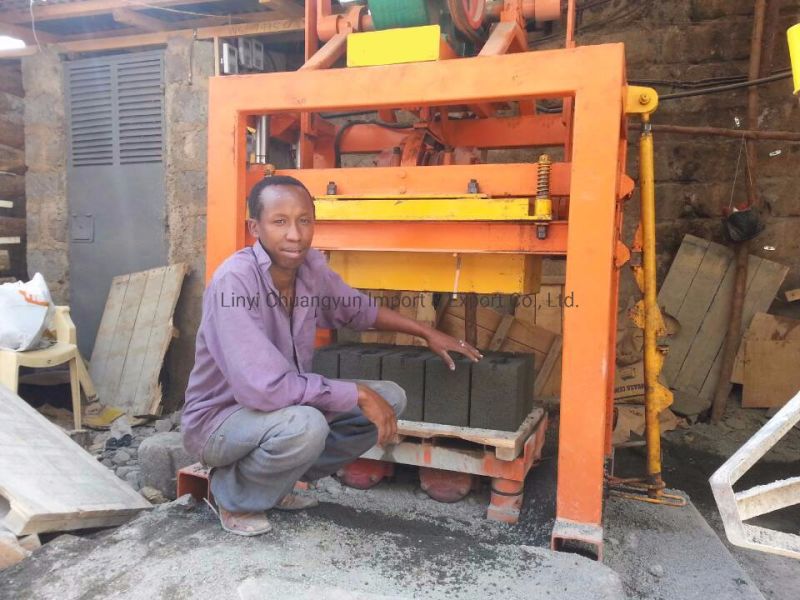 9 Inch Hollow Block / Interlock Pave Tile Bricks Making Machine Concrete Blocks Making Machine Prices for Nigeria (QTJ4-40)