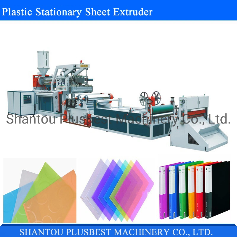 Plastic PP Stationary Sheet Extruder Sheet Forming Line for Office File