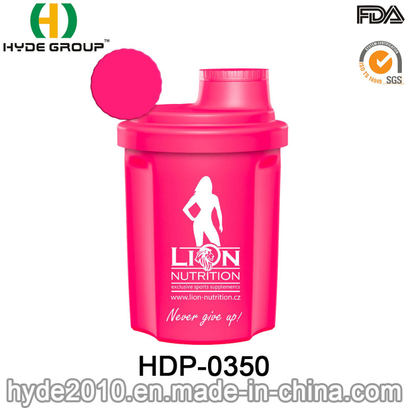 Colorful 10oz BPA Free Plastic PP FDA Shaker Water Bottle (HDP-0350)
