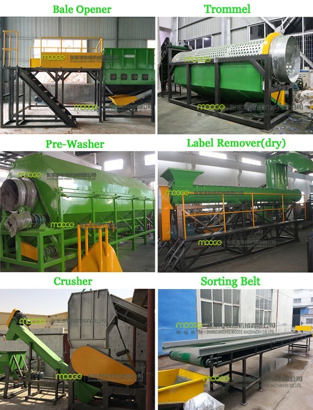Automatic pet plastic recycling line