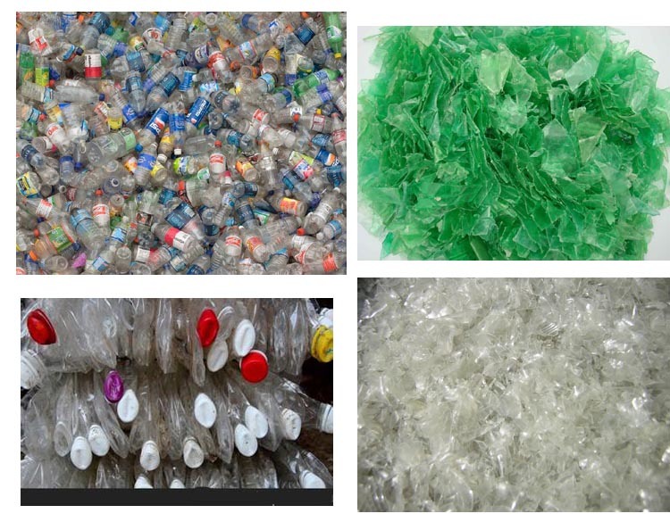 Waste Plastic PP Pet Bottle Washing Grinding Pelletizing Recycling Line