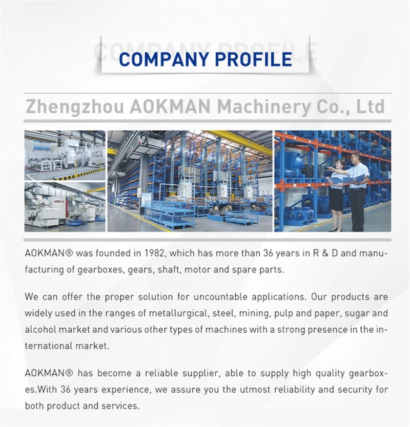 Aokman 6.3-90 Ratio Parallel Large Gearbox for Single Screw Extruders