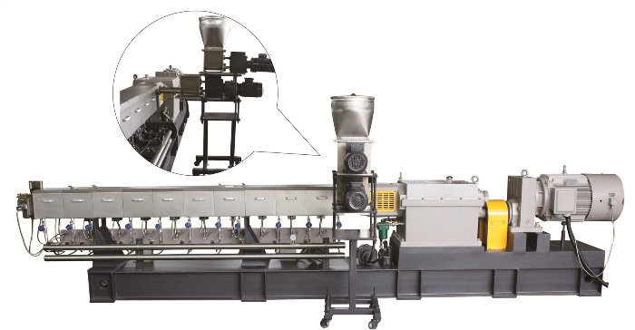 Twin Screw Extruder Pelletizer Plastic Granulator Machine