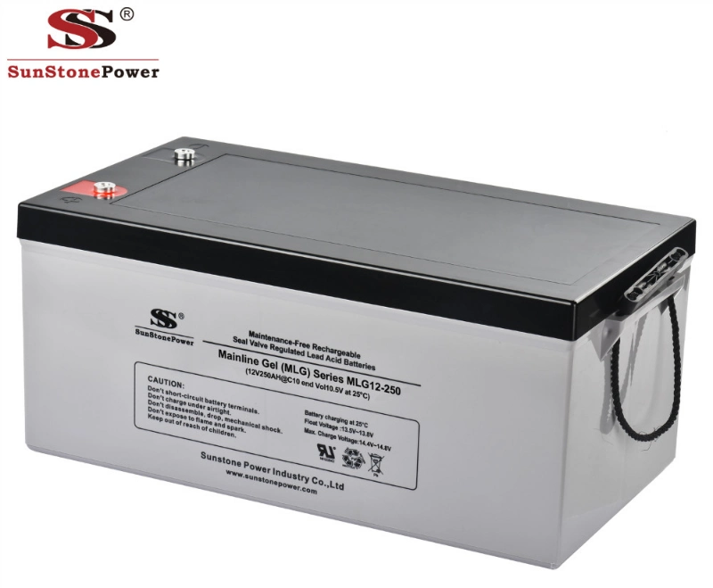 Rechargeable Battery Sealed Lead Acid Battery Sunstone Brand 12V 250ah Solar Battery