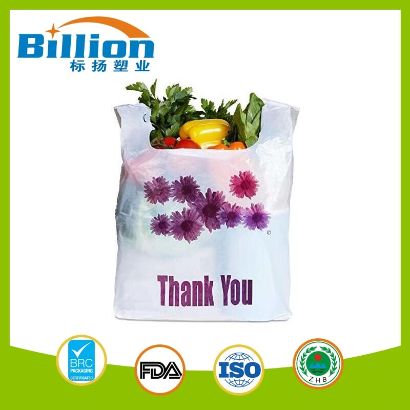 PE Durable Thank You Supermarket Shopping Recycle Bag