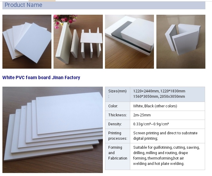 White Foam Board PVC Foam 4X8 Plastic Sheets for Outdoor Sign