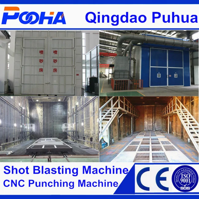Complex Steel Structures Sand Blasting Room with Abrasive Recycling System