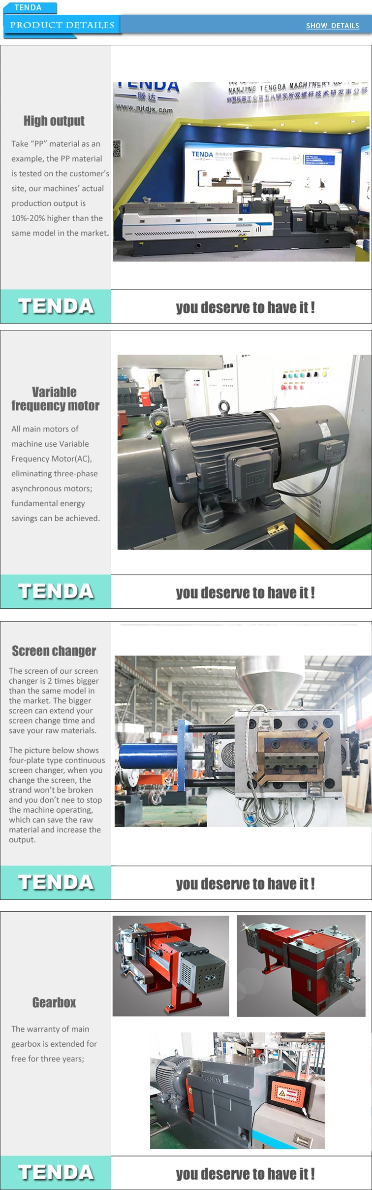 Parallel Co-Rotating Twin Screw Extruder for Plastic Polymer Granules Making