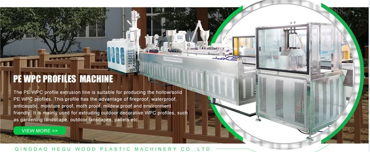 PP PE WPC Decking Profile Making Machine (SJMS65/132) /Conical Double Screw Extruder Machine /Waste Plastic Wood Composite Machine