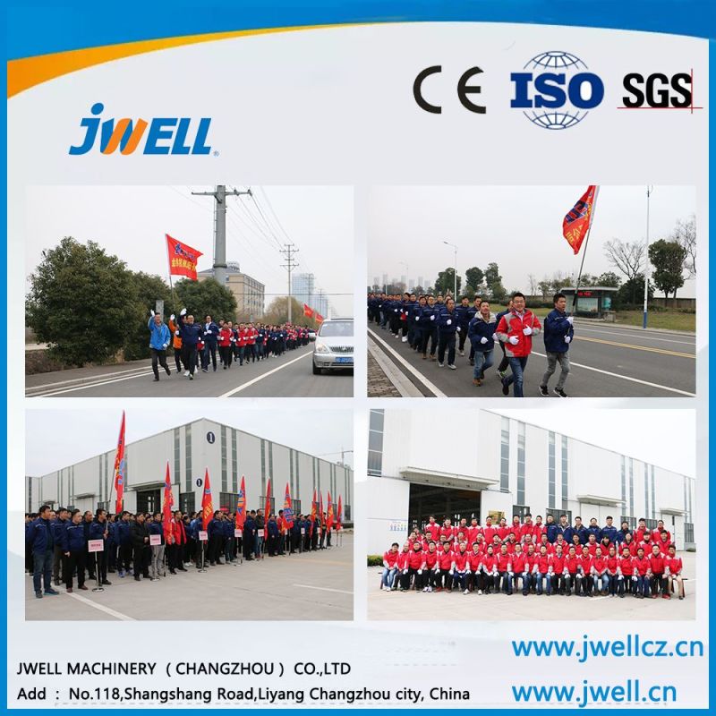 Jwell High Efficiency LDPE/MDPE/HDPE Extrusion Line for Wood Tray Plastic Pipe/Profile Extruder Machine