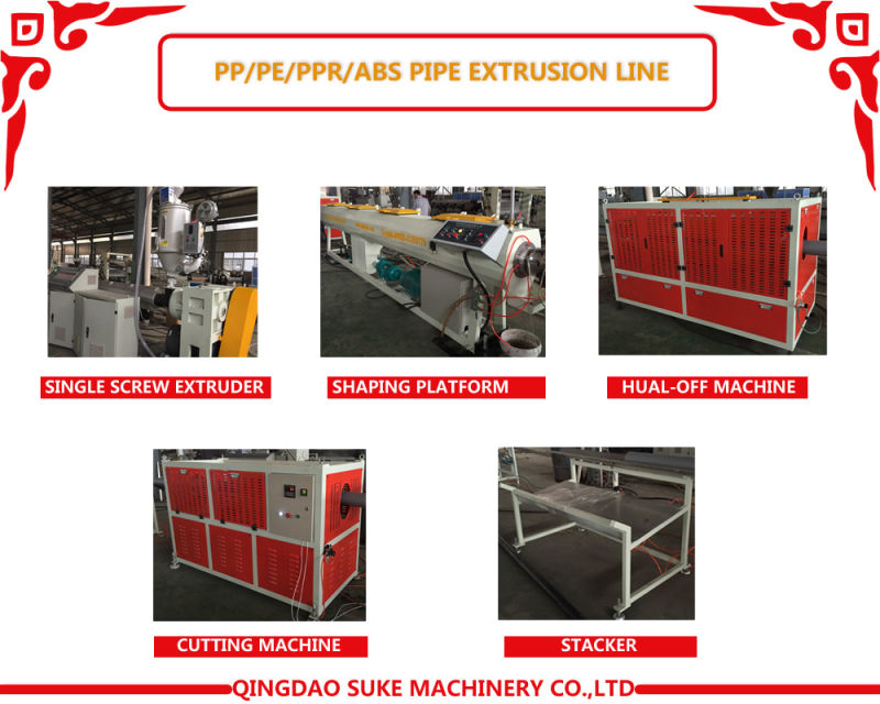 Plastic PE/PP/HDPE/LDPE/PVC Water Gas Pipe/Conduit Pipe/Tube/Hose Extrusion Making Extruder Machine