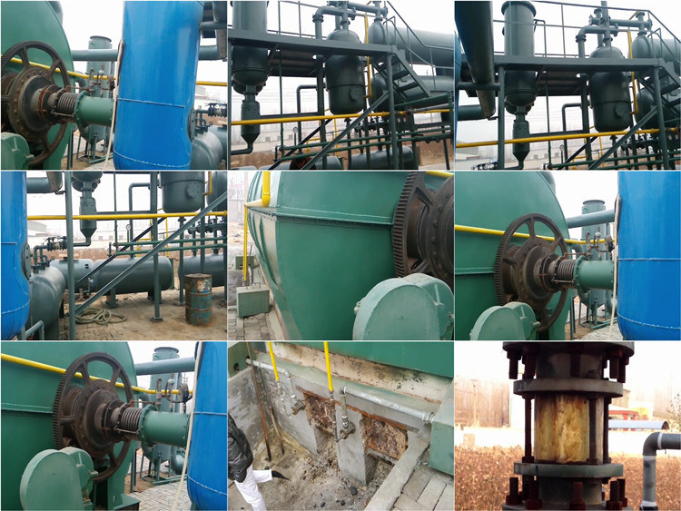 3-12t/D Waste Plastic Rubber Waste Tire Recycling Machine