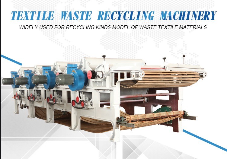 Textile Cotton Waste Recycling Machine / Waste Fibre Recycling Machine
