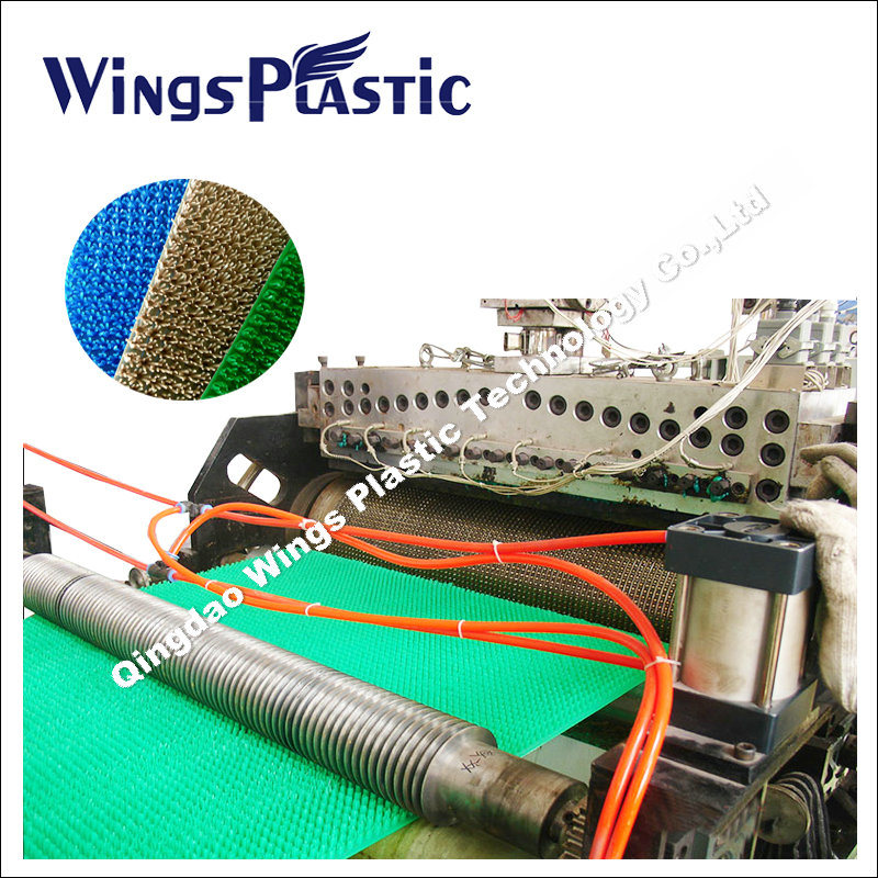 Plastic Grass Mat Floor Machinery Plant, LDPE Turf Mat Production Line / Extruder Machine