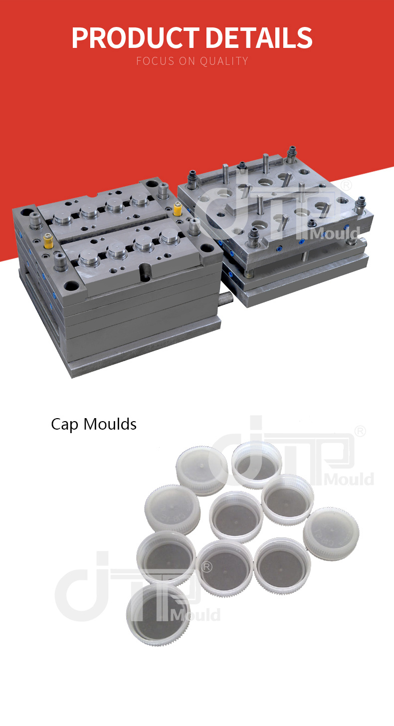 8 Cavities Plastic Cover Mould of Plastic Medical Bottle Mould