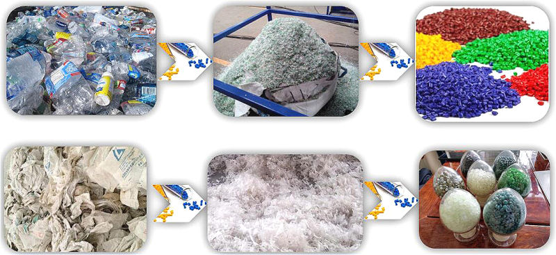 Plastic Recycling Pellets Making Granulator for Different Plastic Material