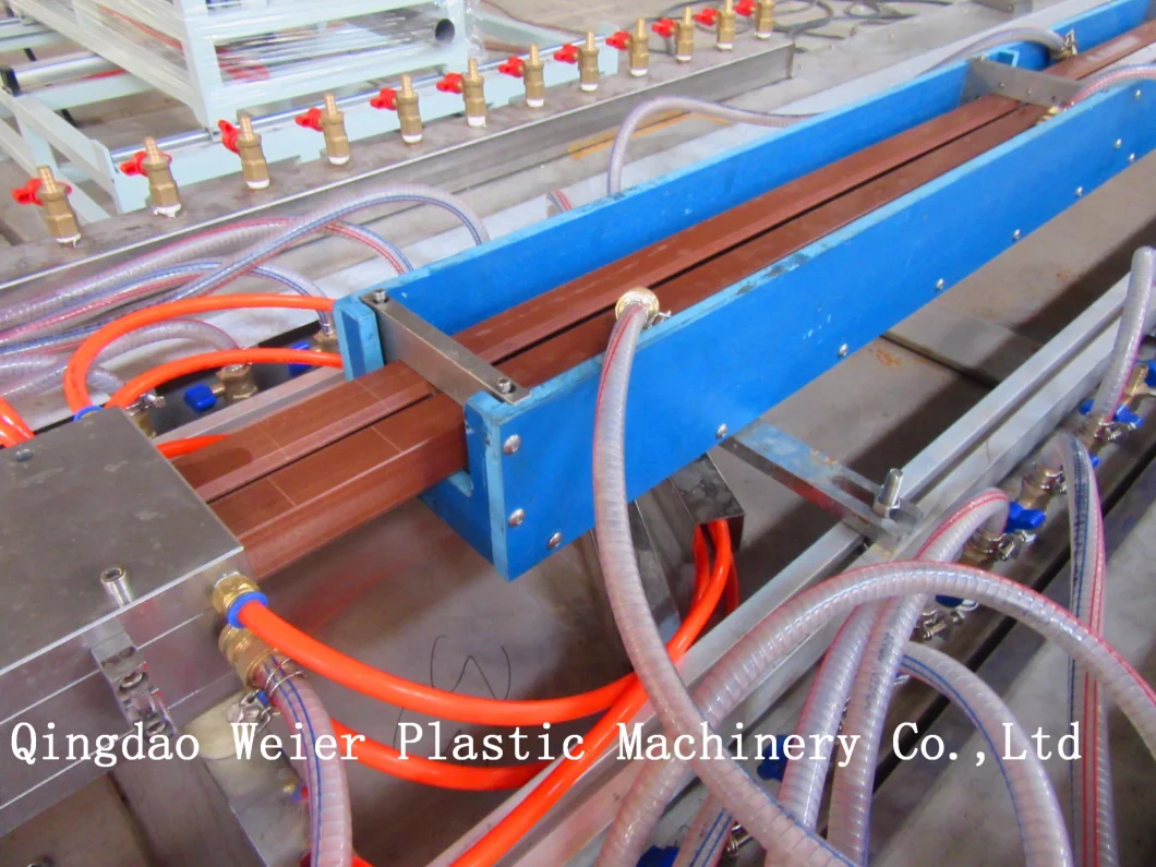 Wood Plastic Compound PE WPC Decking Profile Extruder Machine (SJSZ-65/132, SJSZ-51/105)