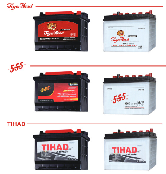 Good Quality Dry Charge Car Lead Acid Battery (DIN60 12V60ah)