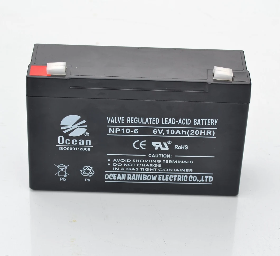 Sealed Lead Acid 6V 10A Lead Battery Sealed Battery Valve Regulated Lead Acid Battery 6 Volt Deep Cycle Battery Sealed Deep Cycle Battery Best Deep Cycle