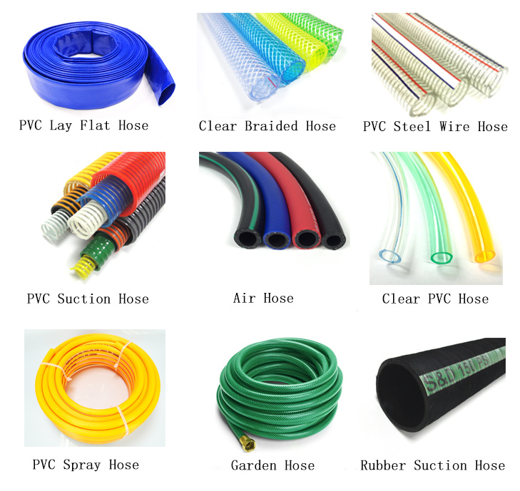 Food Grade PVC Tube Flexible Plastic Spring Steel Wire Reinforced Tubing Hose
