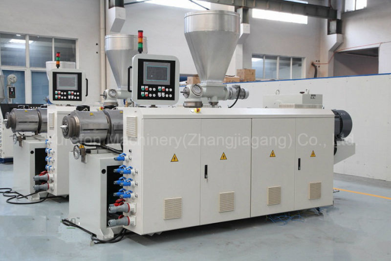 Double Screw Extruder Plastic Pipe Production Line