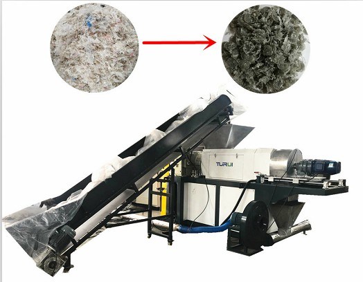 PE Squeezing Pelletizing Granulator Machine Waste Plastic Film Drying Squeezer Used in Plastic Recycling Machine