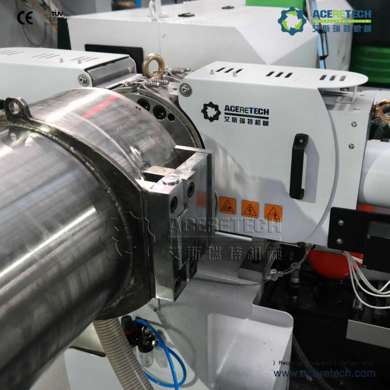 Aceretech Waste Plastic Recycle Granulating Machine Two Stage PP PE Film Plastic Pelletizing Line