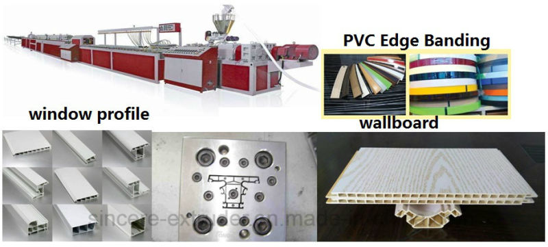 Plastic PVC Corner Profile Extruding Machine with Punching Machine