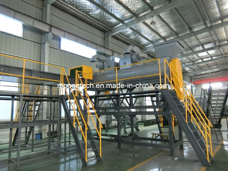 PET bottle label separator/remover for waste plastic recycling machine