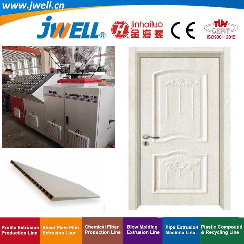Jwell- WPC PVC Plastic Wood-Plastic Hollow Door Profile Recycling Making Extrusion Machine with Factory Price