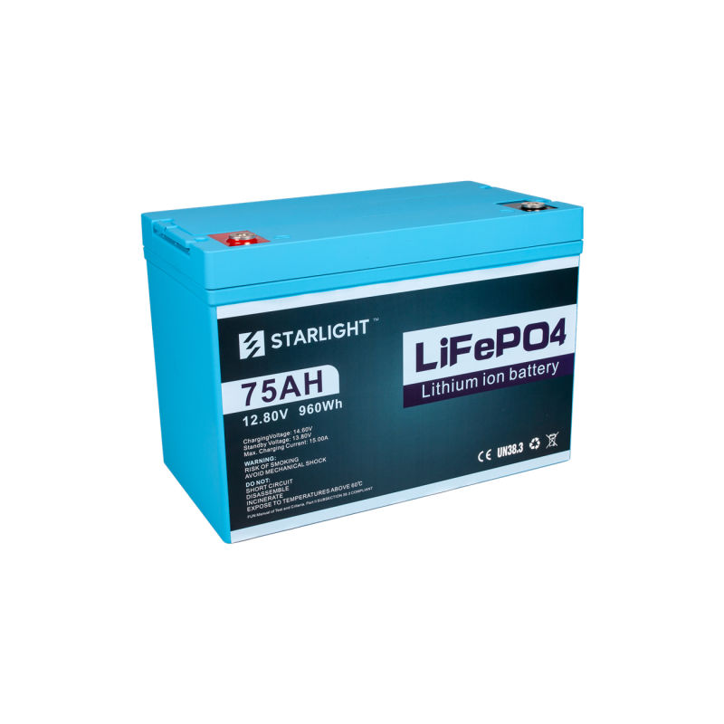 Rechargeable Lithium Battery 12.8V 75ah LiFePO4 Battery to Replace The Lead Acid Battery