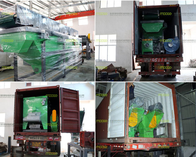 waste dirty plastic PP PE waste film recycling line