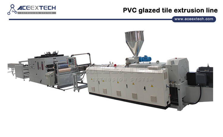 ASA PMMA Coated PVC Colonial Tile Extrusion Line