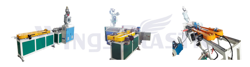 Plastic Single Wall Corrugated Pipe Extruder Machine / Plastic Corrugated Tube Production Line