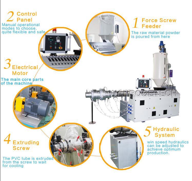 Sj Single Screw HDPE PPR Extruding Equipment Plastic Extruder Machine
