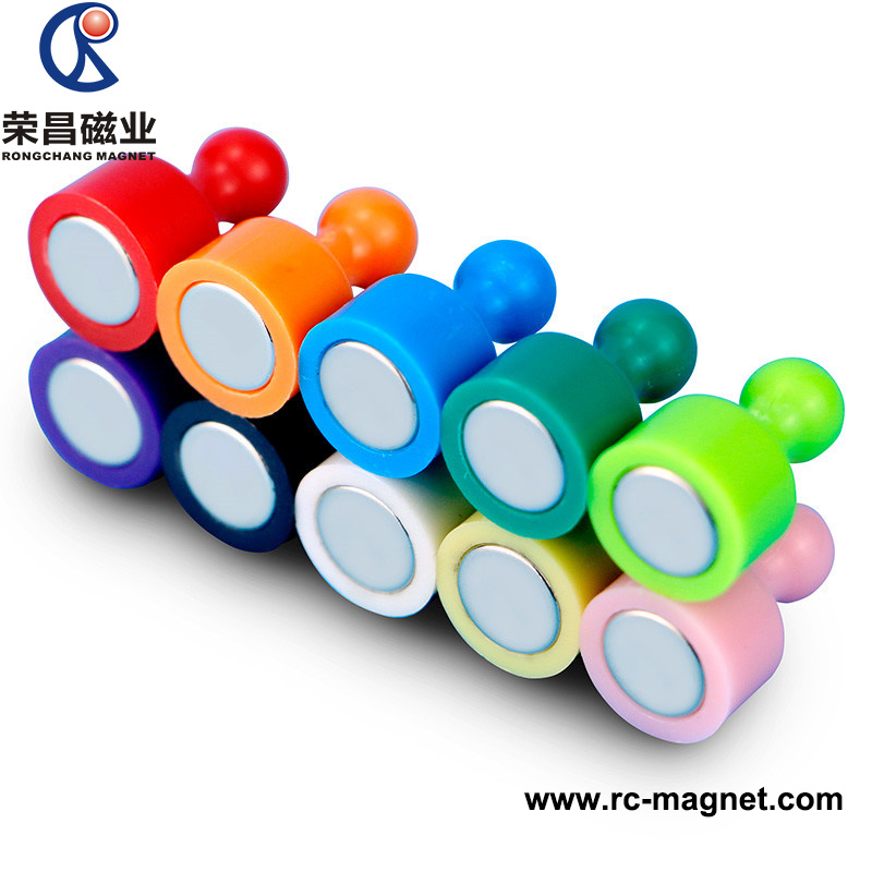 High Performance Plastic Colorful Magnet Pin Office Magnet