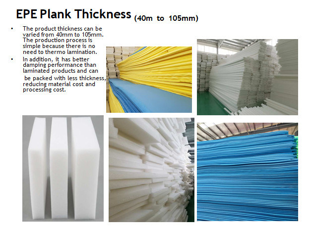 High Quality 50mm EPE Foaming Mattress Sheet/Board Extrusion Line
